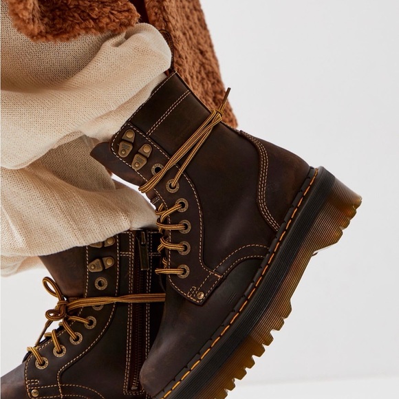 Dr. Martens Brown Lace Up Boots - Picture 2 of 3